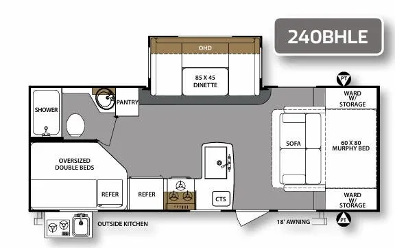 Forest River Surveyor Legend 240BHLE exterior