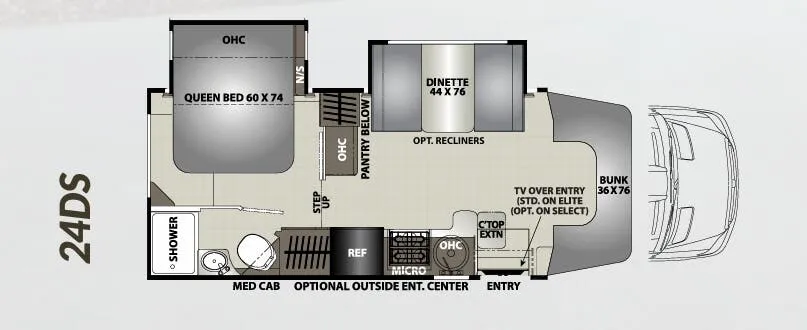 Coachmen Prism Select 24DS floor plan