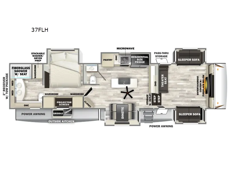 2026 Forest River Sabre 37FLH - Photo 3