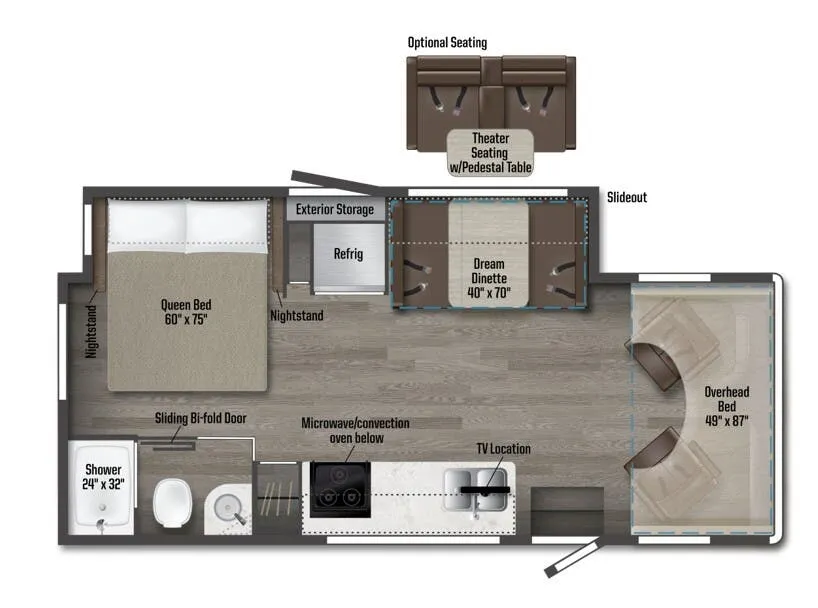 Winnebago Porto 24P floor plan