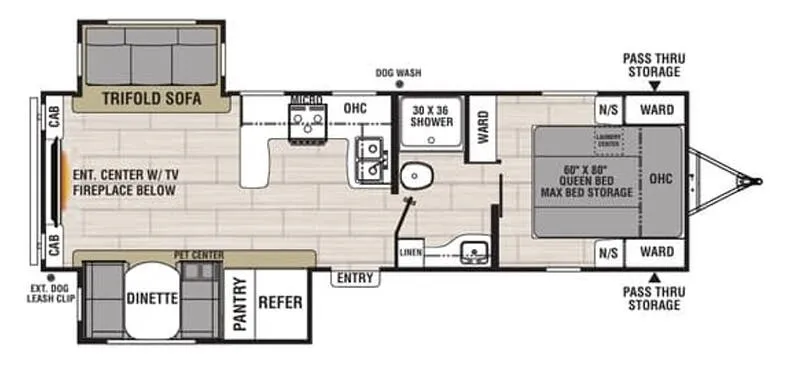 Coachmen Northern Spirit 2764RE floor plan