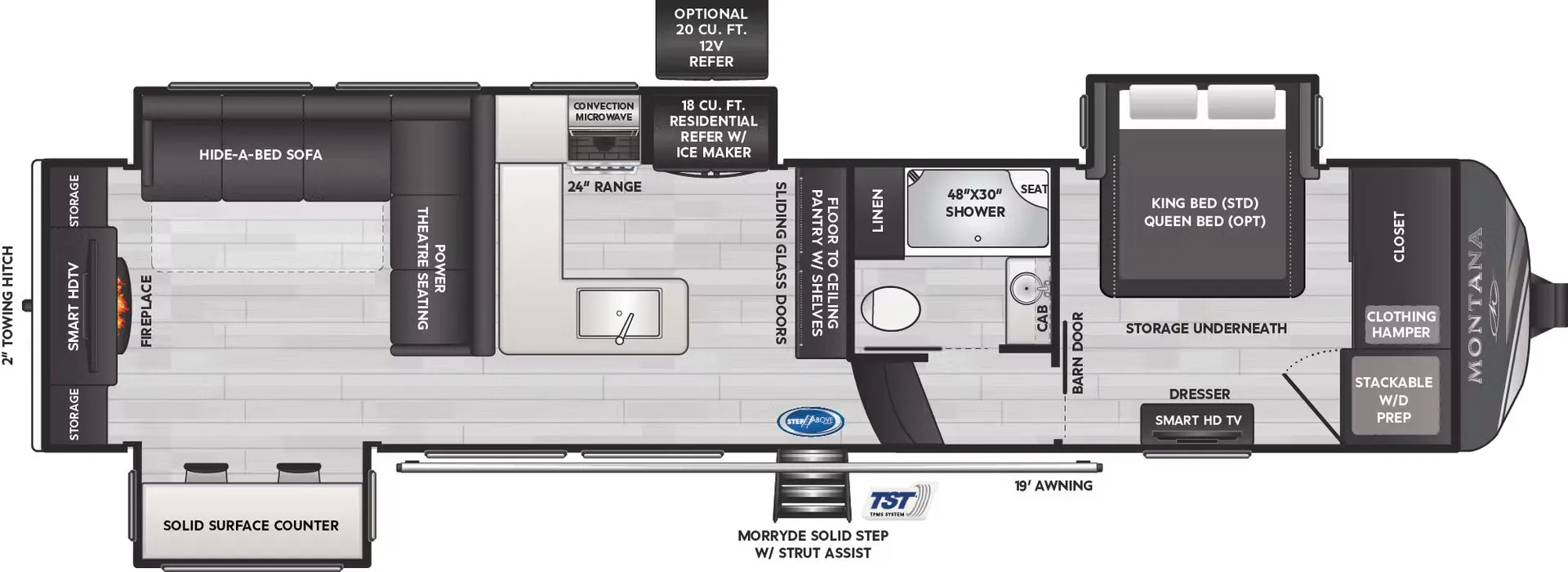 Keystone Montana 3531RE floor plan
