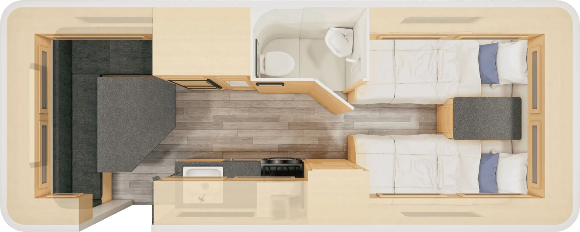 Escape Trailer Escape 23 23 F1 floor plan