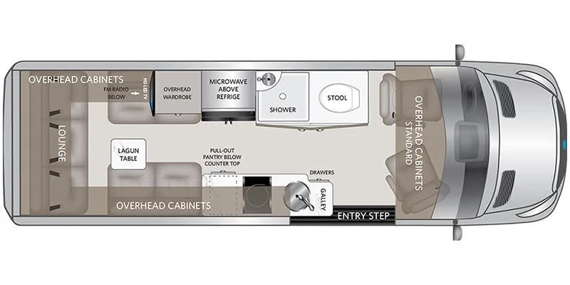 American Coach American Patriot FORD 148 - MD2 floor plan