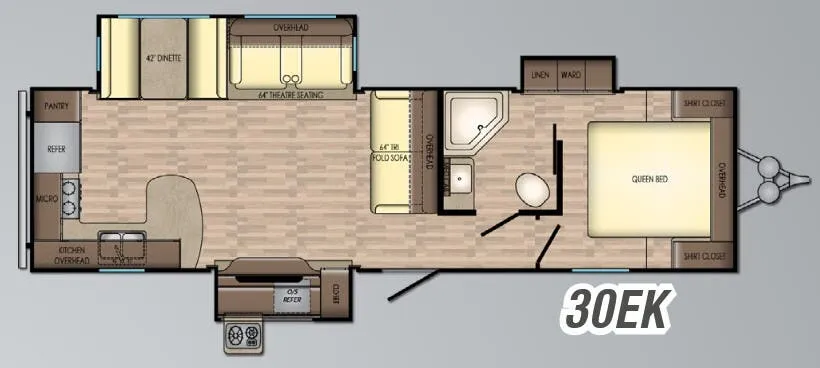 CrossRoads Volante 30EK floor plan