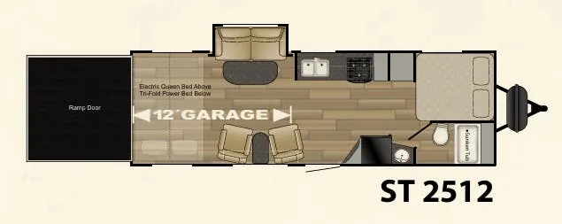 Cruiser RV Stryker ST 2512 floor plan