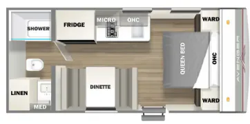 Prime Time Avenger LT 16FQ floor plan