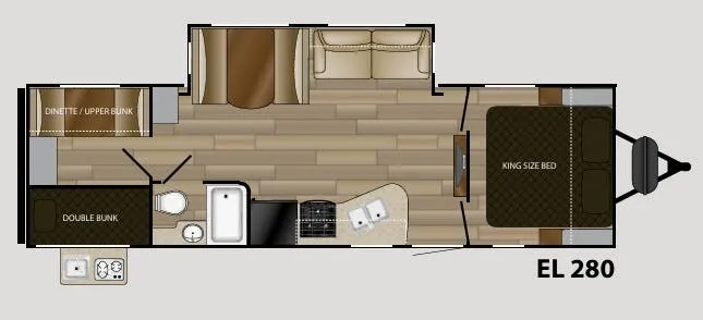 Cruiser RV Embrace 280 floor plan