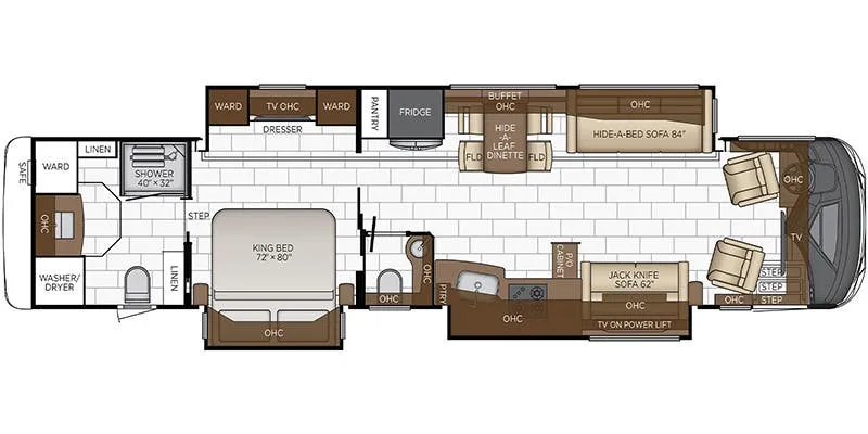 2023 Newmar Mountain Aire 4118 floor plan