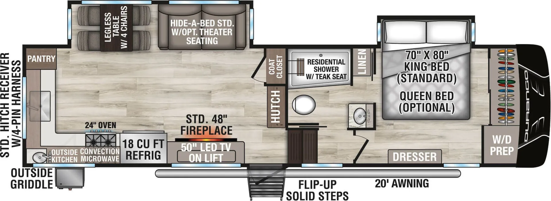 K-Z Durango D281RKD floor plan