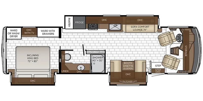 2025 Newmar Bay Star 3423 - Floor plan