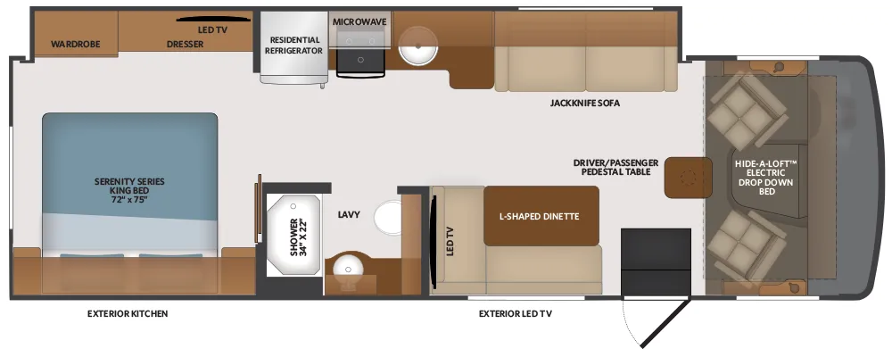 Fleetwood Flair 29M floor plan