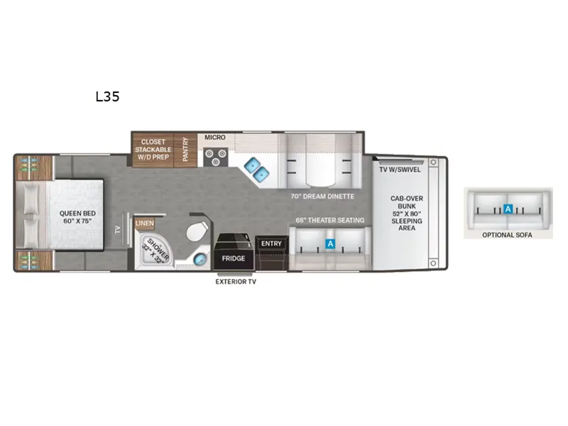 2026 Thor Motor Coach Magnitude Grand L35 - Floor plan