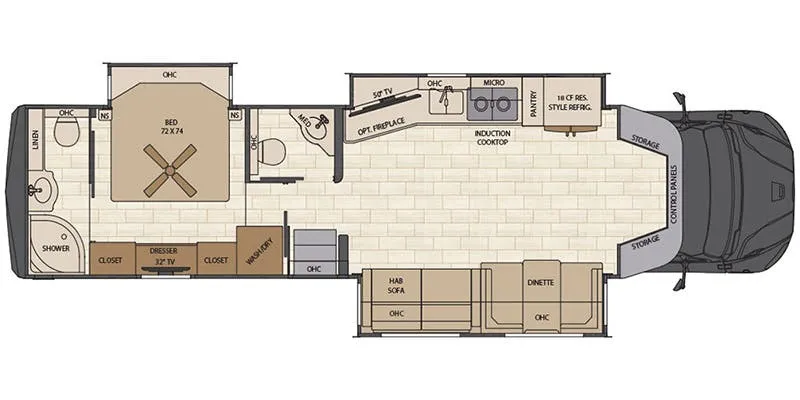 Renegade RV Verona LE 40LRB floor plan