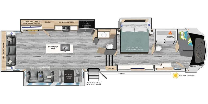 Heartland Big Country BC 3705 FB floor plan