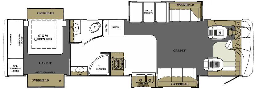 Forest River Berkshire 360QS floor plan