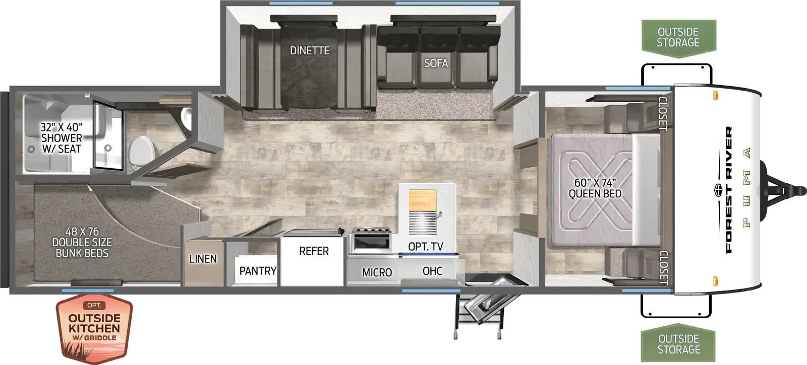 Palomino Puma Camping Edition 283BHCE floor plan