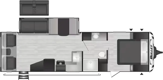 Keystone Bullet Premium 291RLS floor plan