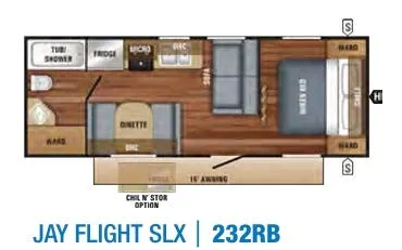 Jayco Jay Flight SLX 8 232RB floor plan