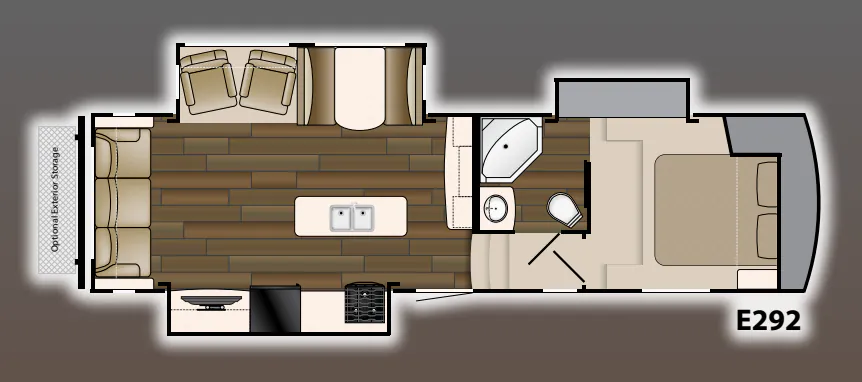 Heartland ElkRidge Xtreme Light E 292 floor plan