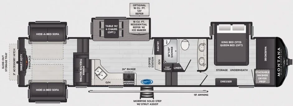 Keystone Montana High Country 373RD floor plan