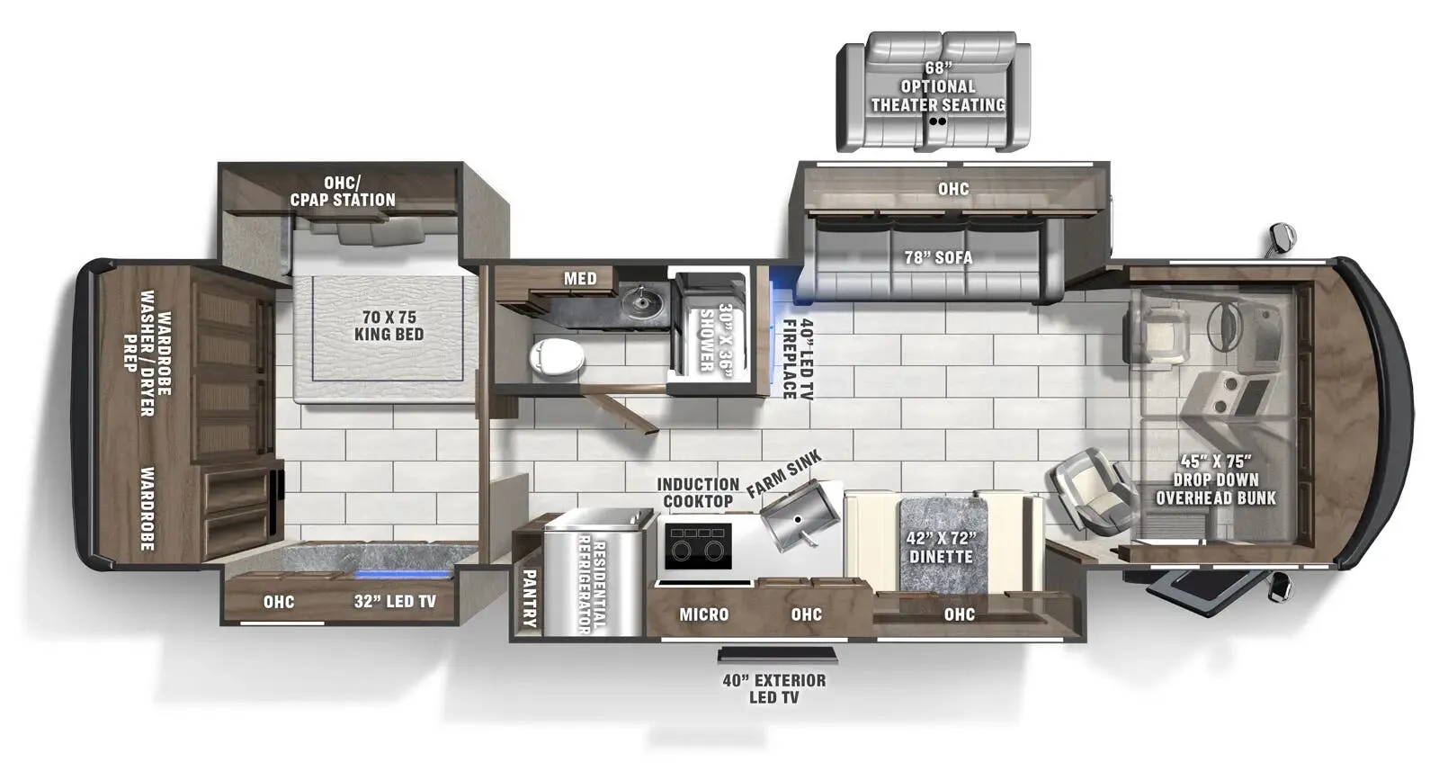 Coachmen Sportscoach SRS 354QS floor plan
