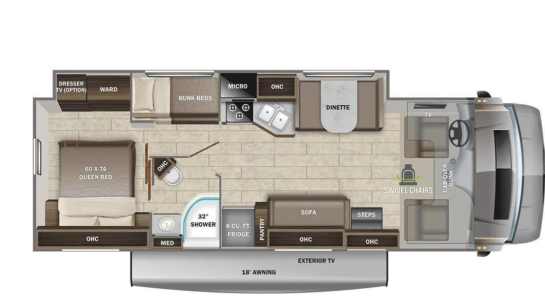Entegra Coach Odyssey 31F floor plan