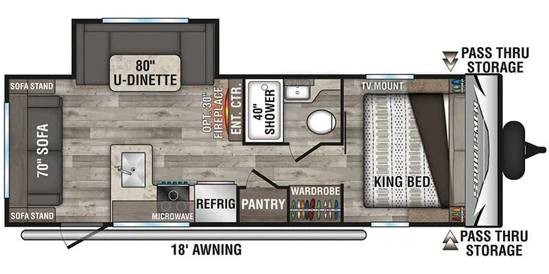 K-Z Sportsmen 251RLLE floor plan