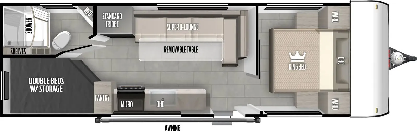 2025 Forest River Salem FSX 266BHLE - Floor plan