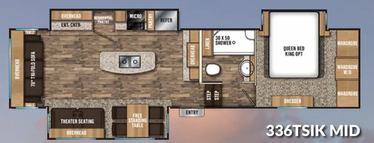 Coachmen Chaparral 336TSIK floor plan