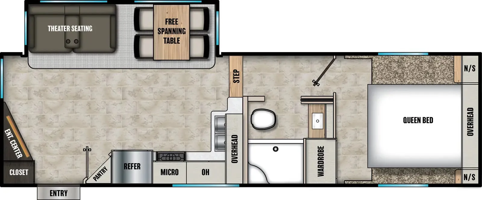 Shasta Phoenix Lite 25RE floor plan