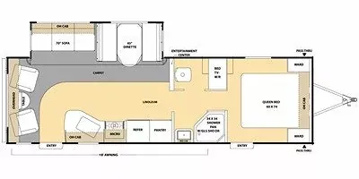 2011 Coachmen Catalina 29 RLS - Floor plan