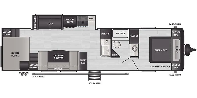 Keystone Springdale East 320TQ floor plan