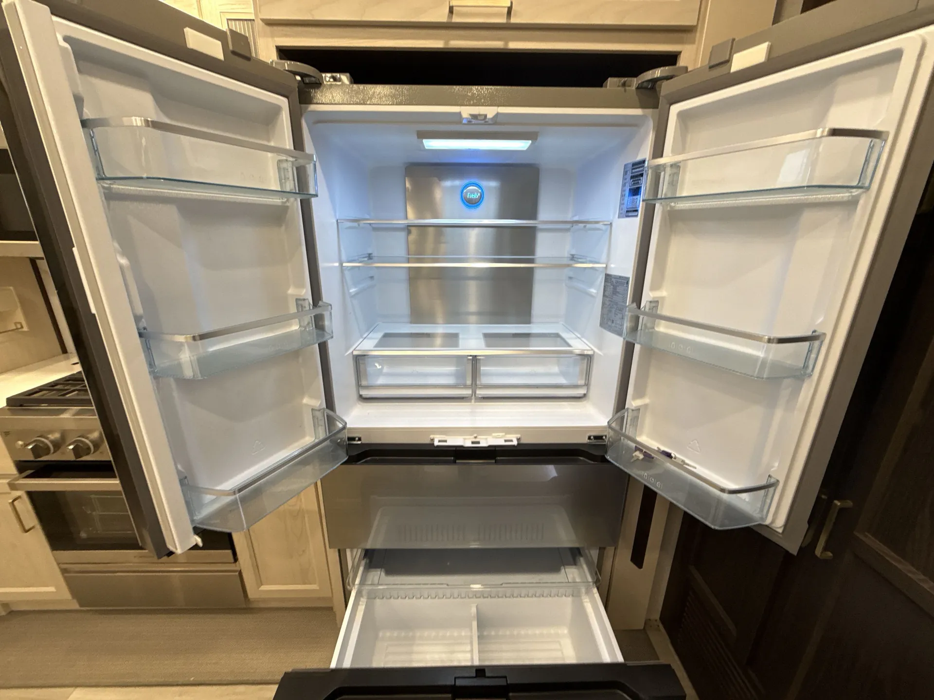 2025 Forest River Cedar Creek 379BHO — fridge open