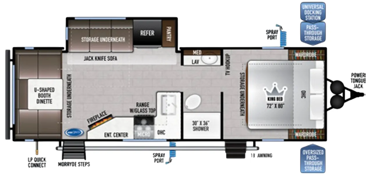 East to West Della Terra 251RD-RL floor plan