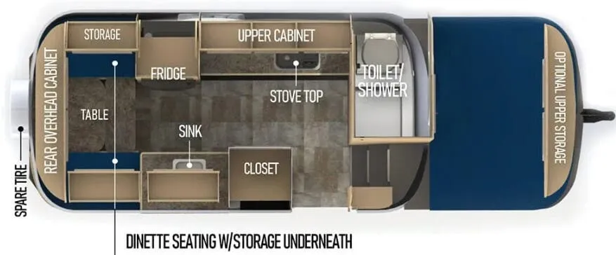 Scamp 19 Deluxe 19 DELUXE LAYOUT B floor plan