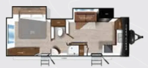 Heartland North Trail 25FK floor plan