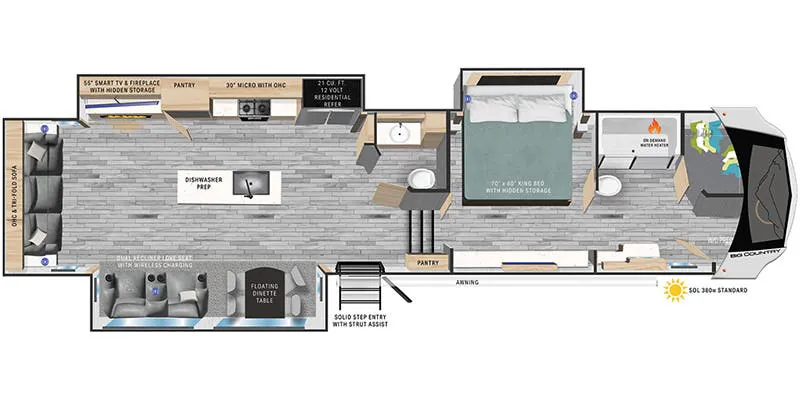 2024 Heartland Big Country 3705FB - Floor plan