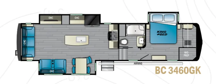 Heartland Big Country 3460GK floor plan