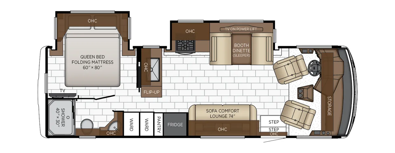 Newmar Bay Star Sport 2813 floor plan