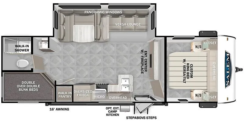 2024 Forest River Salem 28DBUD - Floor plan