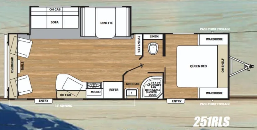 Coachmen Catalina SBX 251RLS floor plan