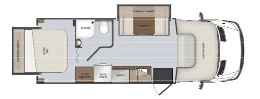 Holiday Rambler Prodigy 24A floor plan