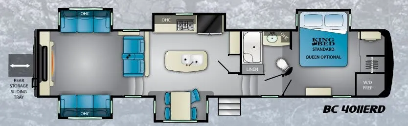 Heartland Big Country 4011ERD floor plan