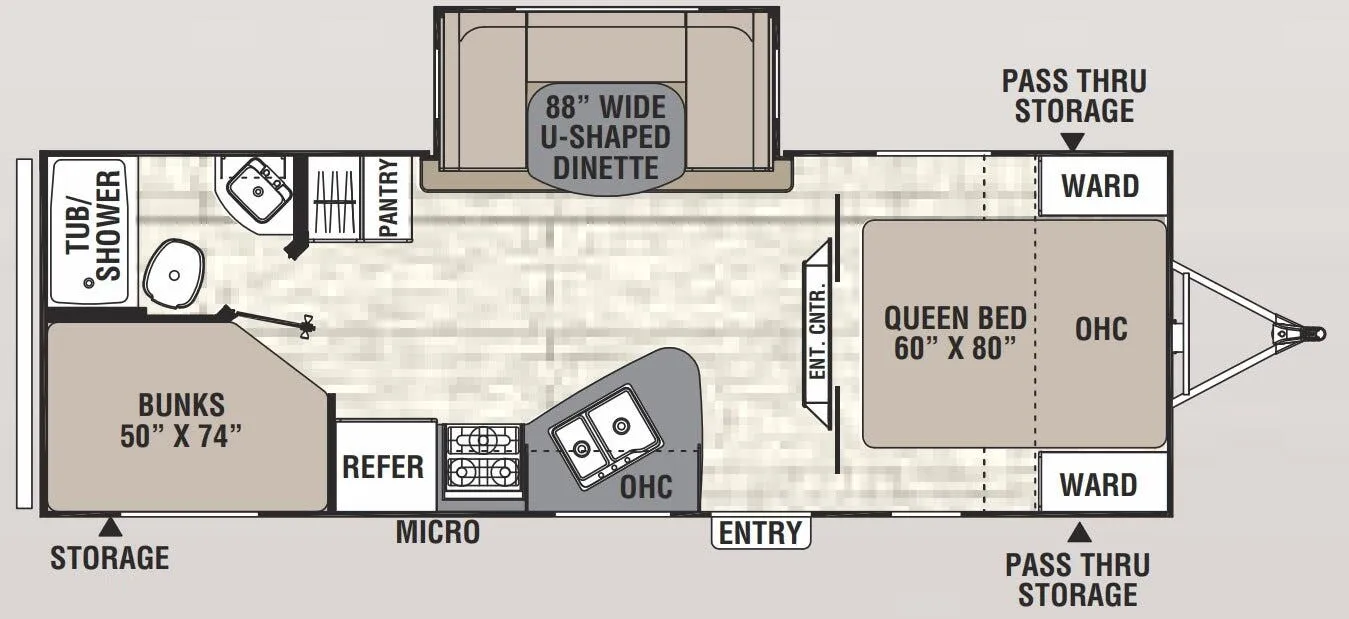 Coachmen Freedom Express Select 25 SE floor plan