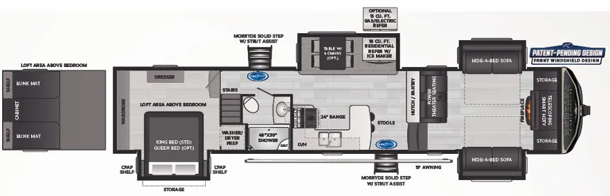 2023 Keystone Montana High Country 377FL floor plan