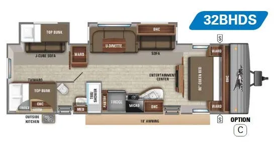 Jayco Jay Flight 32BHDS floor plan