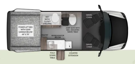 Tiffin GH1 SE GH1 SE 19 SAV floor plan