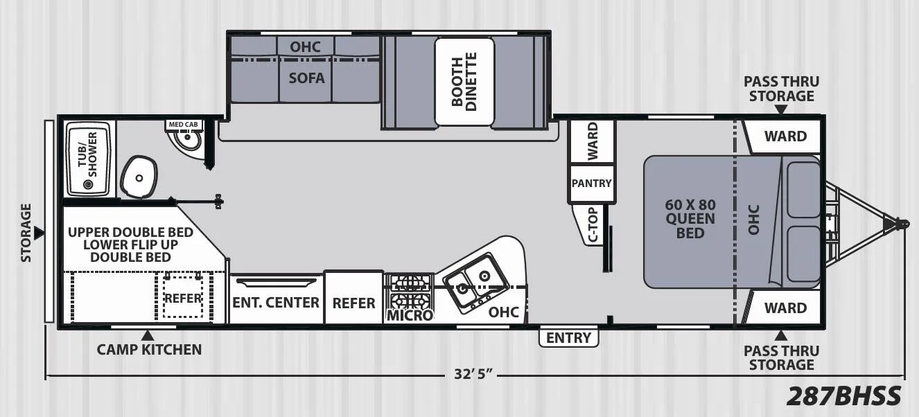 Coachmen Apex Ultra-Lite 287BHSS floor plan