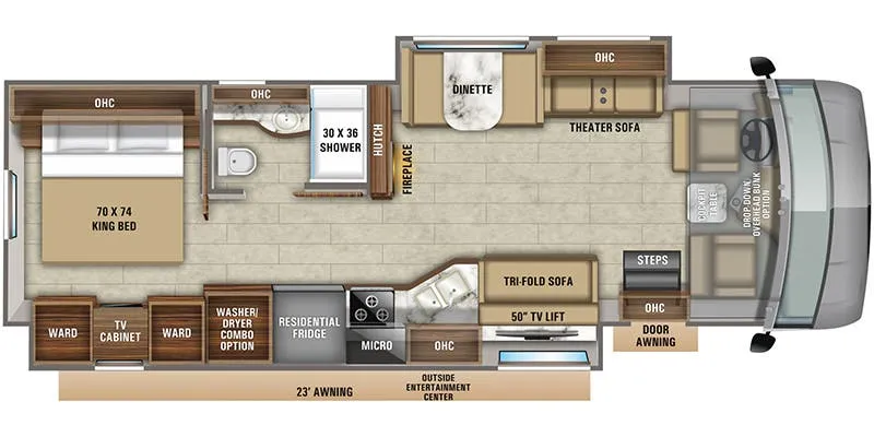2019 Jayco Precept 34G - Floor plan